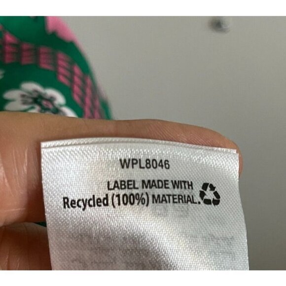 Charter Club Dress XL Green Midi Floral Boho Western Feminine Retro preppy girly - Picture 11 of 12